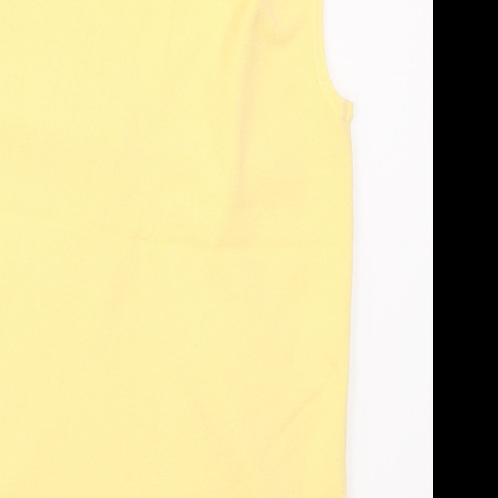 Warehouse Womens Yellow   Basic T-Shirt Size 12