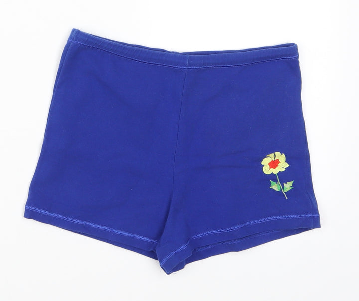 Preworn Womens Blue Hot Pants Shorts Size 12 - Loungewear
