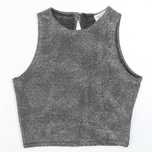 Qdos Womens Grey   Basic T-Shirt Size 10