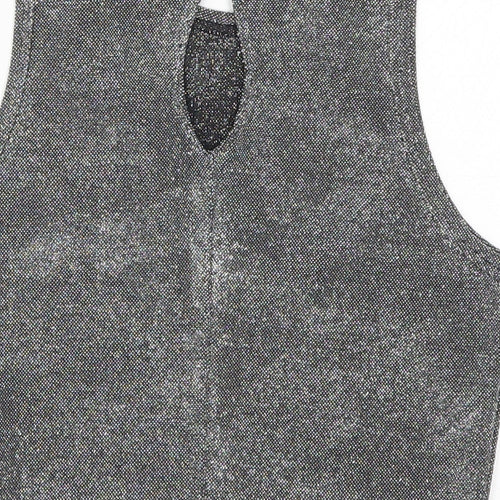 Qdos Womens Grey   Basic T-Shirt Size 10