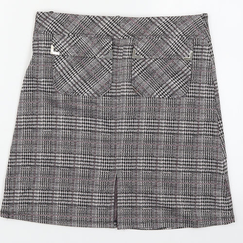 Dorothy Perkins Womens Purple Check  A-Line Skirt Size 8