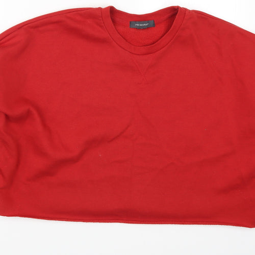 Primark Womens Red   Pullover Sweatshirt Size 6
