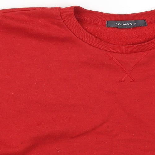 Primark Womens Red   Pullover Sweatshirt Size 6