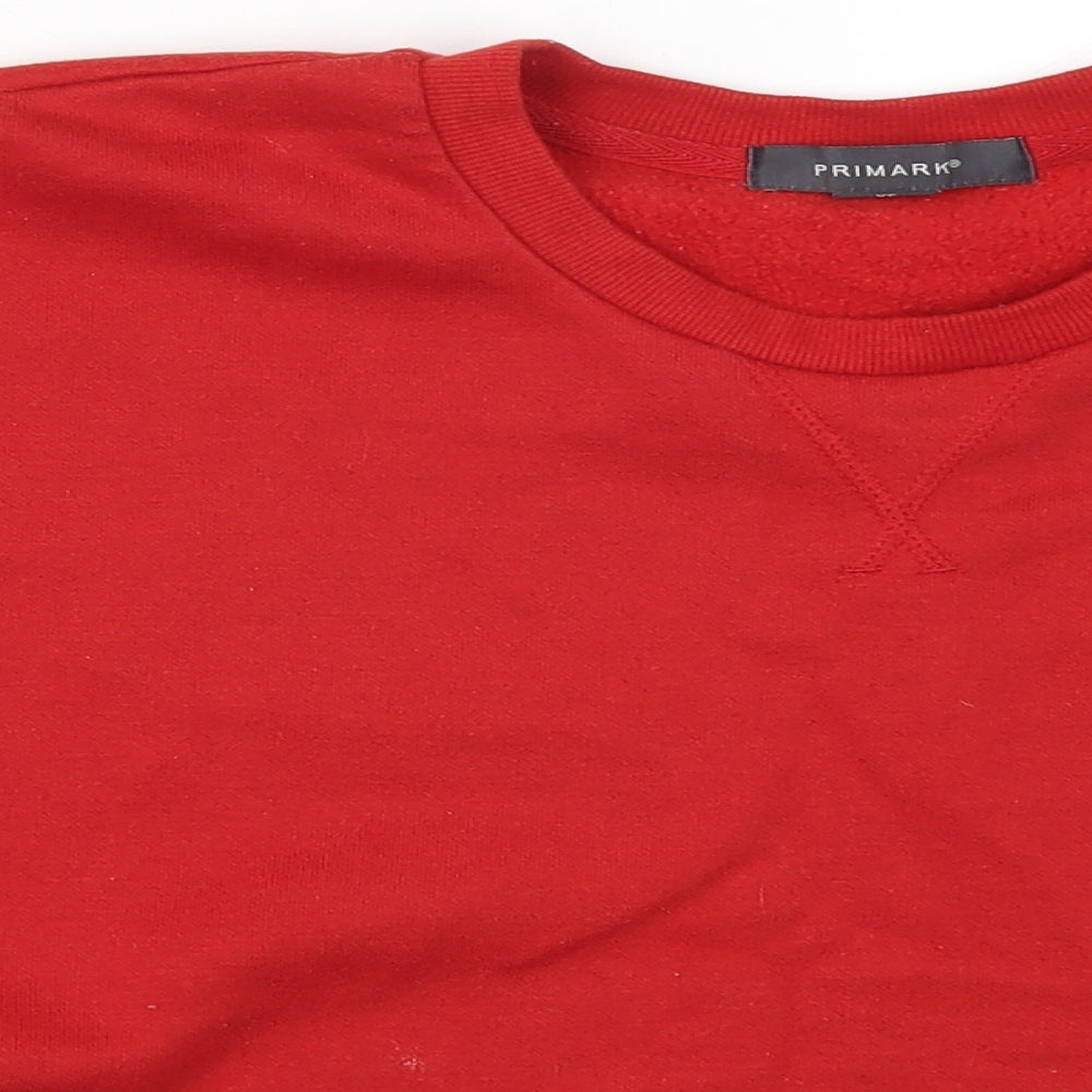 Primark Womens Red   Pullover Sweatshirt Size 6