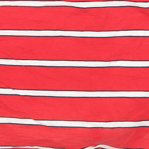 NEXT Girls Red Striped  Basic T-Shirt Size 6 Years  - You Go Girl