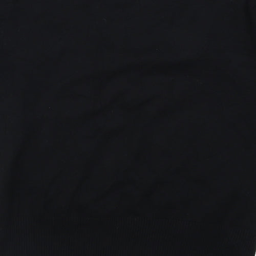 David Emanuel Womens Black  Knit Pullover Jumper Size 12