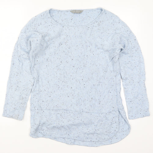 Suzanne Grae Womens Blue  Knit Pullover Jumper Size S