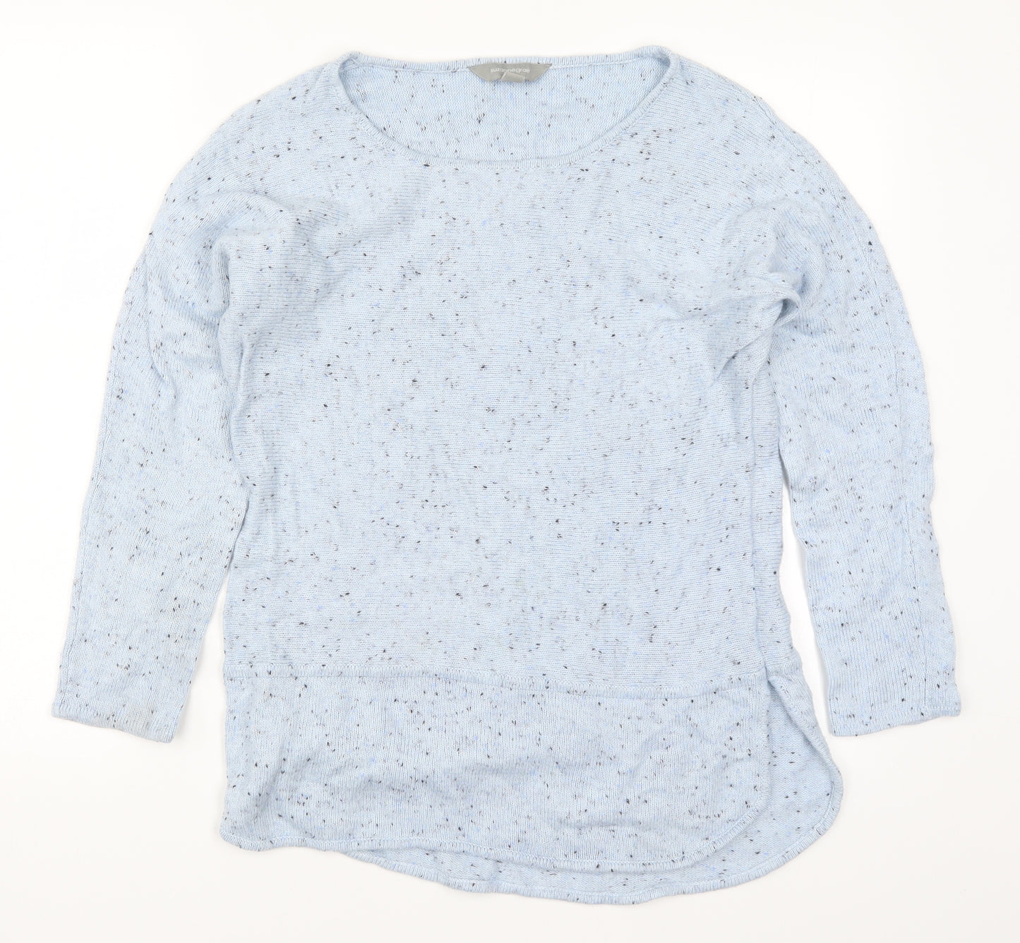 Suzanne Grae Womens Blue  Knit Pullover Jumper Size S