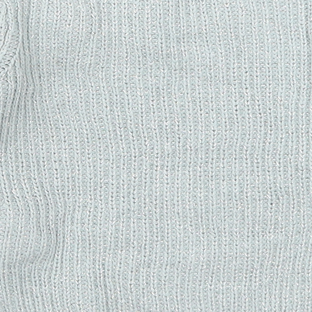 F&F Girls Blue  Knit Pullover Jumper Size 12-18 Months