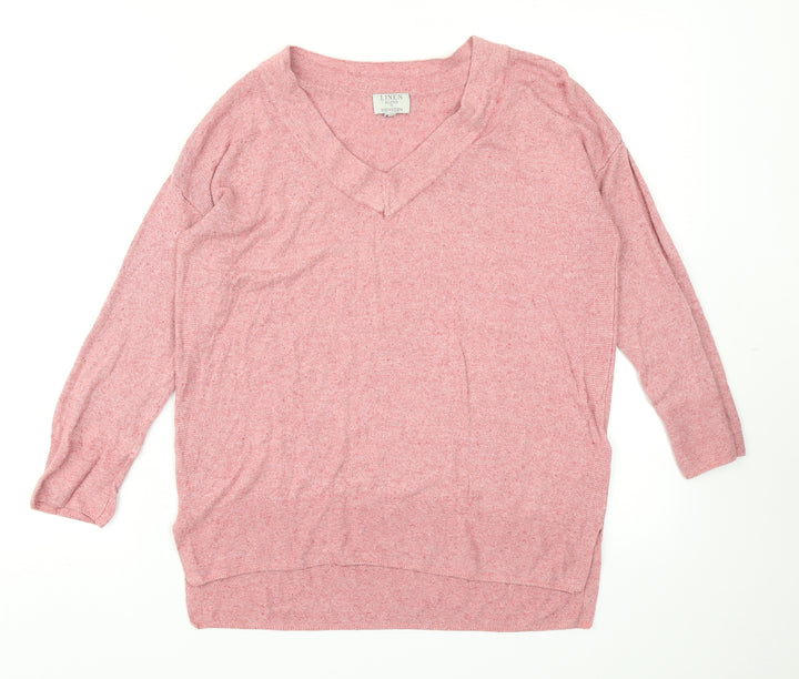 Monsoon Womens Pink Knit Pullover Jumper Size S