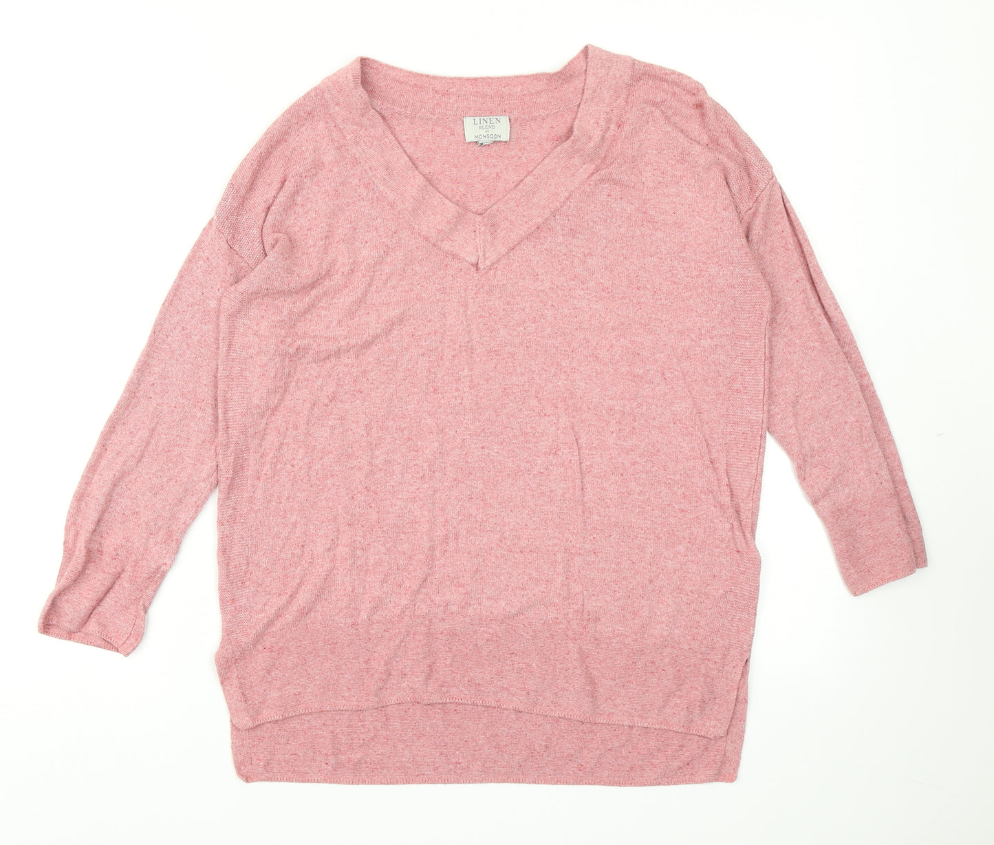 Monsoon Womens Pink  Knit Pullover Jumper Size S