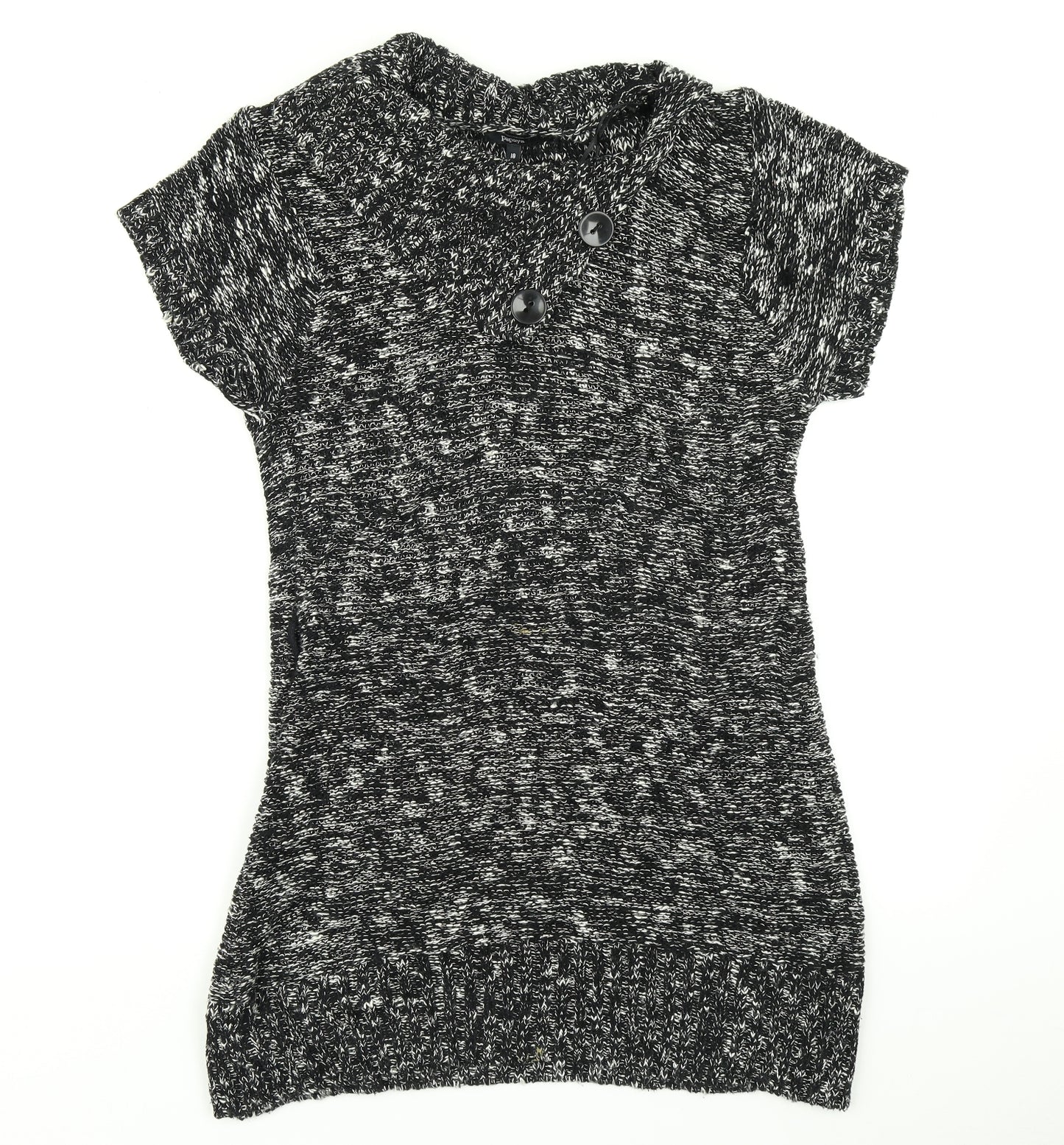 Papaya Womens Black  Knit Bodycon  Size 18