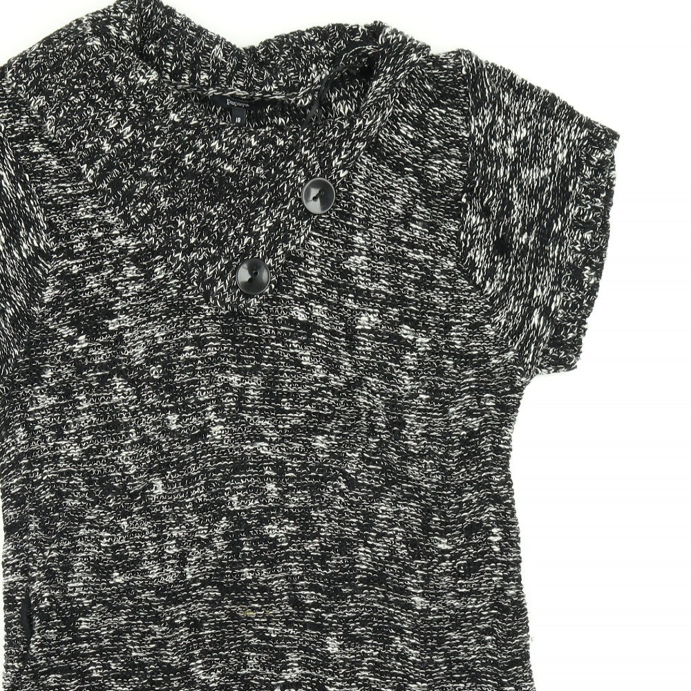 Papaya Womens Black  Knit Bodycon  Size 18