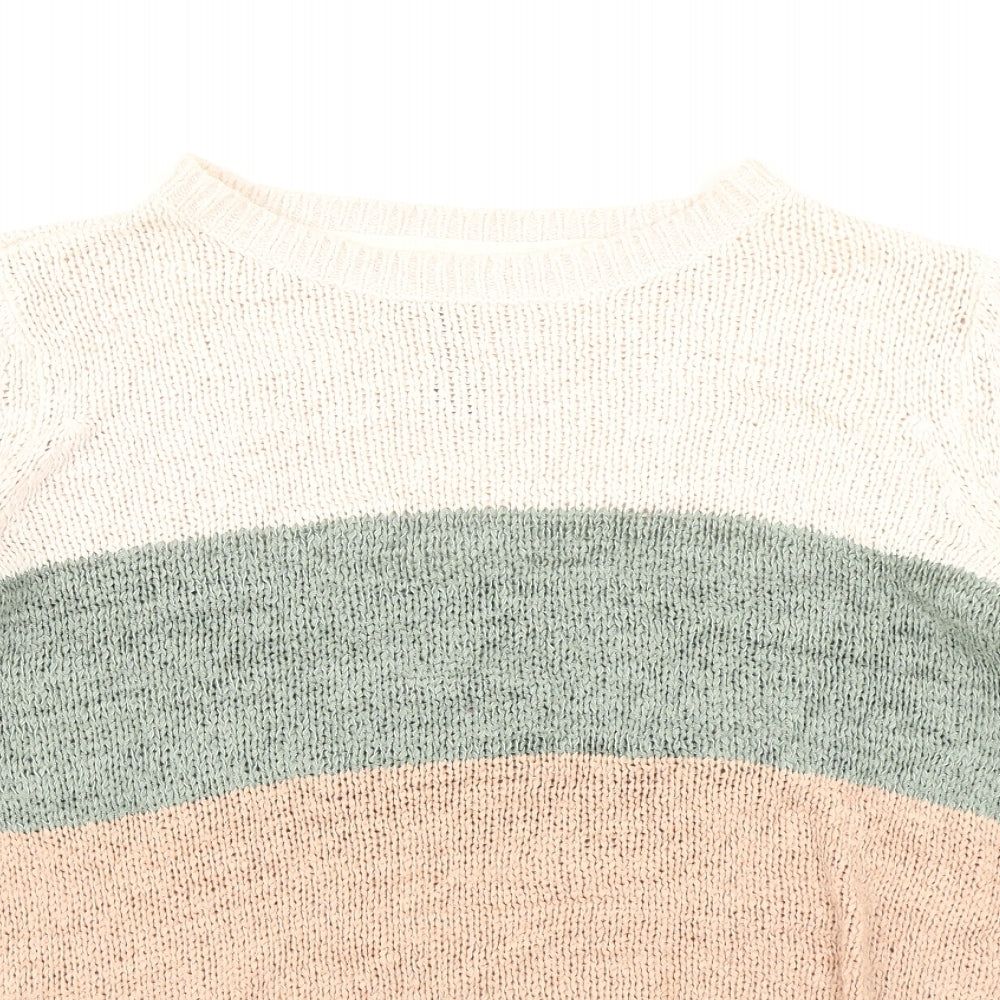 Only Womens Pink  Knit Pullover Jumper Size L