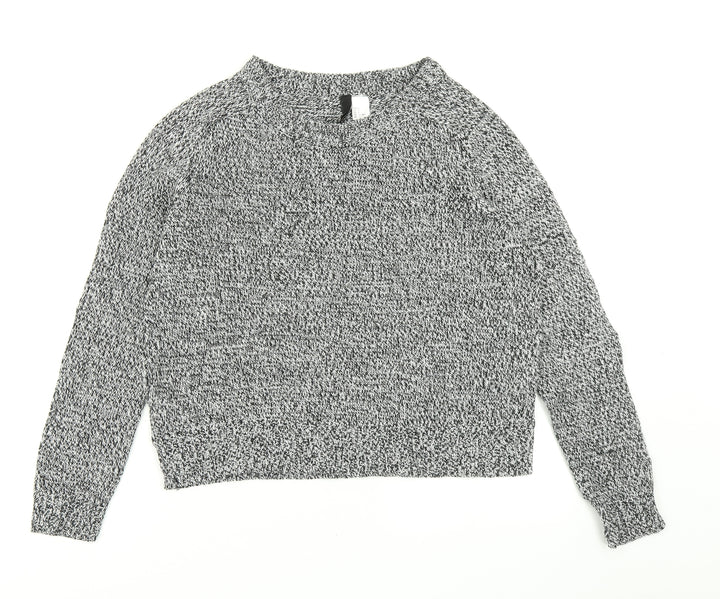 Divided Womens Grey  Knit Pullover Jumper Size S