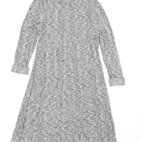 New Look Womens Grey   Fit & Flare  Size 8
