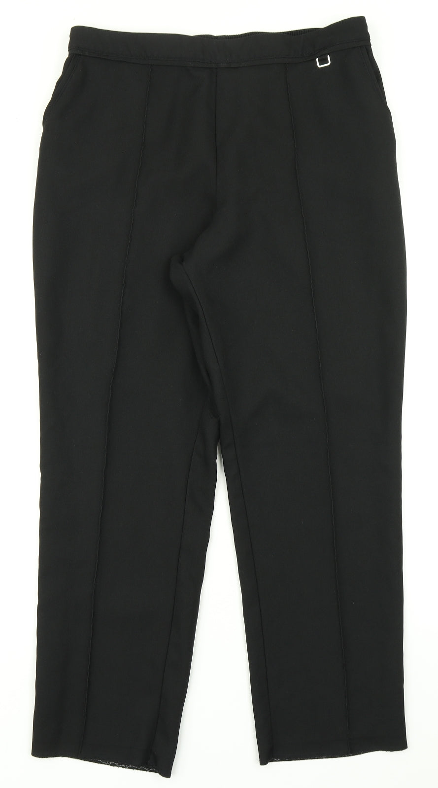 M&S Womens Black   Trousers  Size 14 L26 in