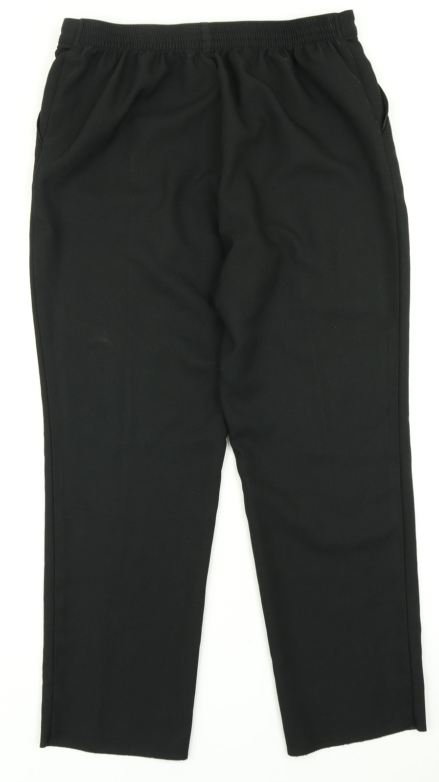 M&S Womens Black   Trousers  Size 14 L26 in