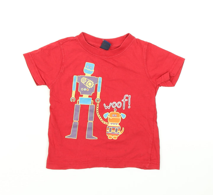 Store Twenty One Boys Red   Basic T-Shirt Size 2 Years