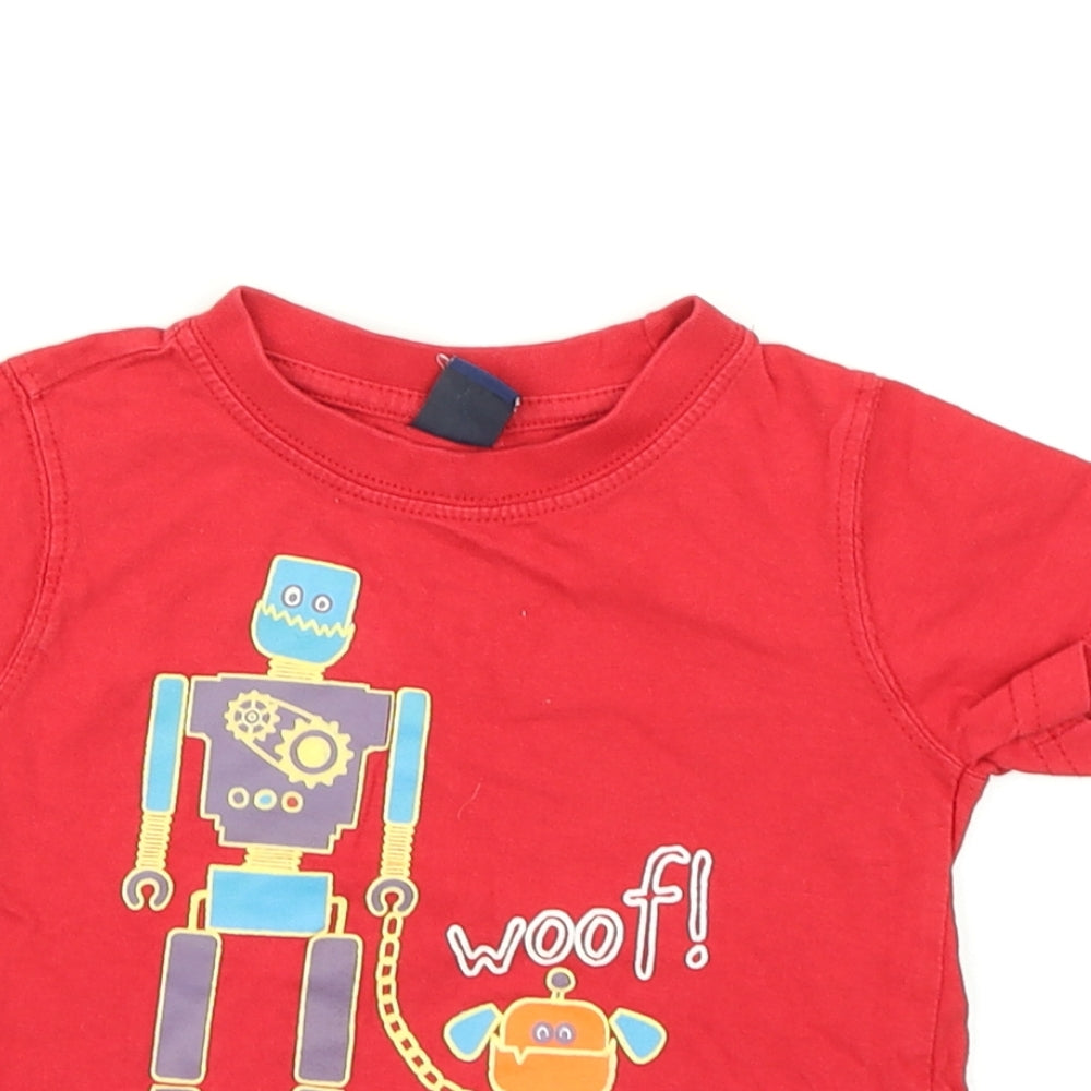 Store Twenty One Boys Red   Basic T-Shirt Size 2 Years