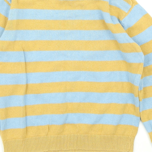 Pep & Co Boys Yellow Striped Knit Pullover Jumper Size 2-3 Years