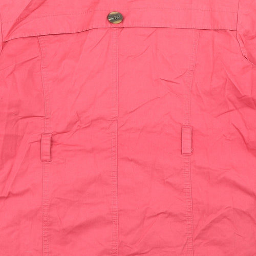 Casual Collection Womens Pink   Overcoat Coat Size 16