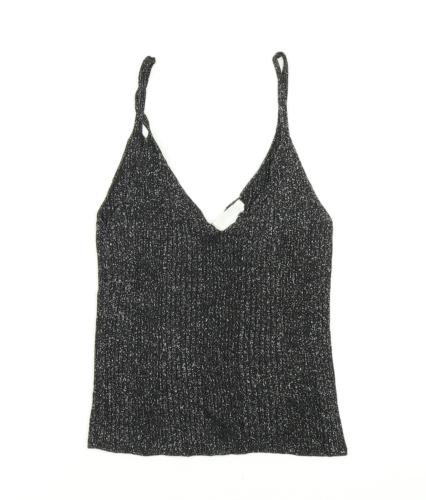 Cooperative Womens Black  Knit Cropped Tank Size XS