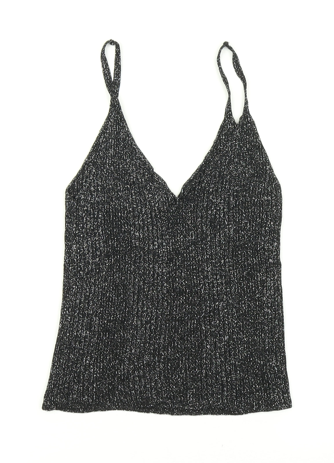 Cooperative Womens Black  Knit Cropped Tank Size XS