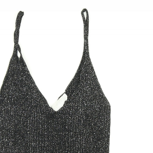 Cooperative Womens Black  Knit Cropped Tank Size XS