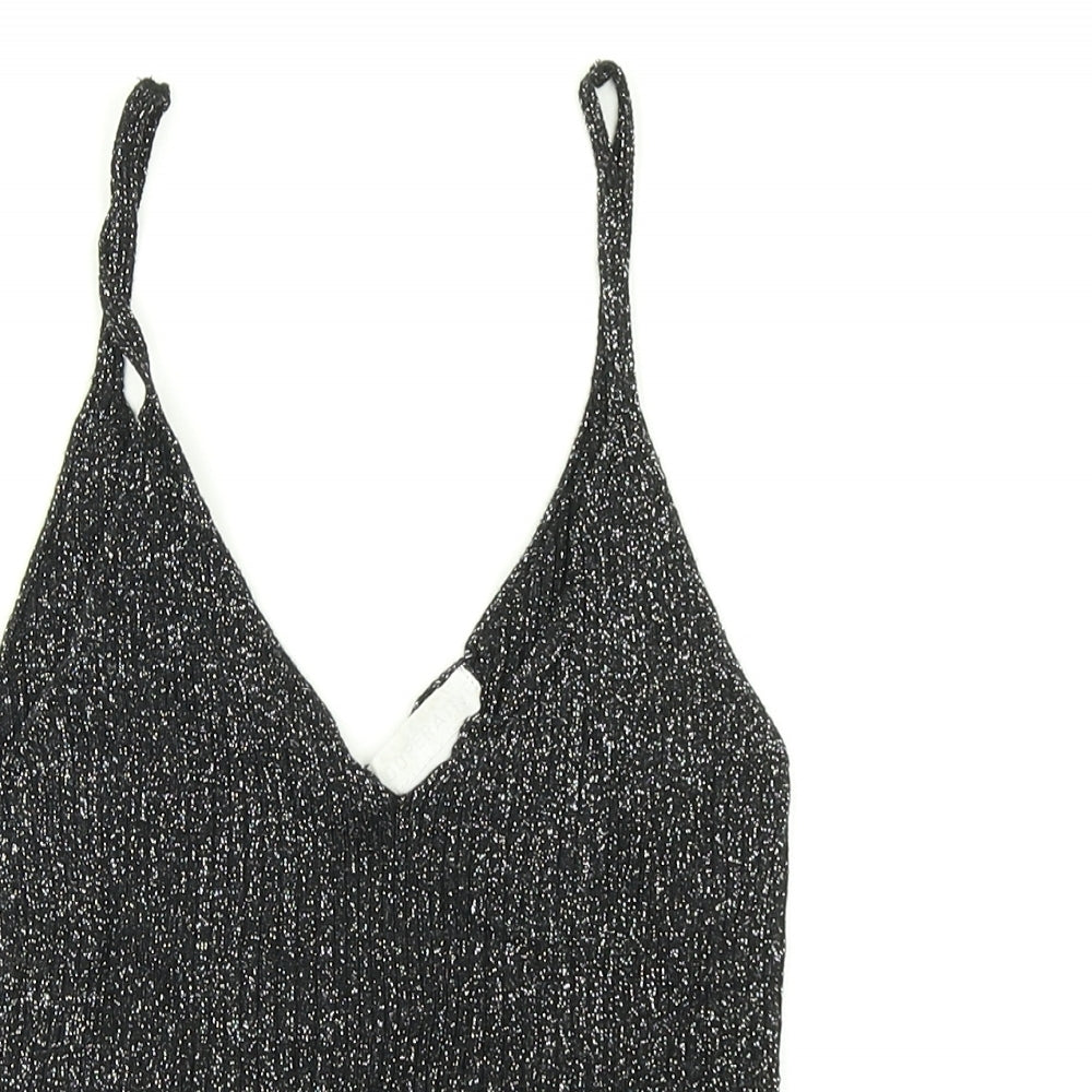 Cooperative Womens Black  Knit Cropped Tank Size XS
