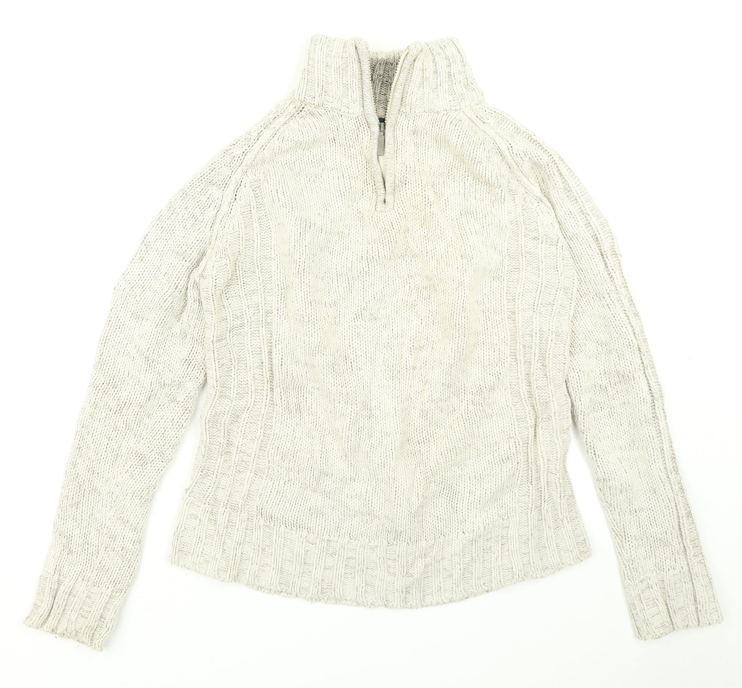 Tom Hagan Womens Beige  Knit Pullover Jumper Size M