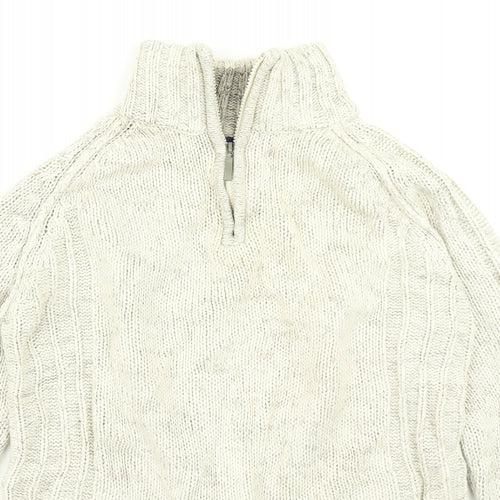 Tom Hagan Womens Beige  Knit Pullover Jumper Size M