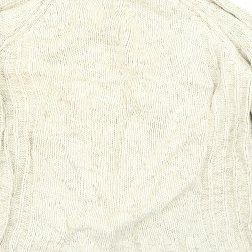 Tom Hagan Womens Beige  Knit Pullover Jumper Size M
