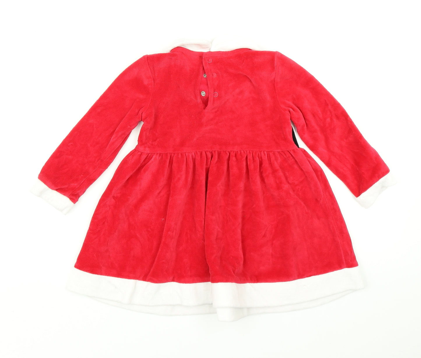 F&F Girls Red   Fit & Flare  Size 18-24 Months  - Christmas dress