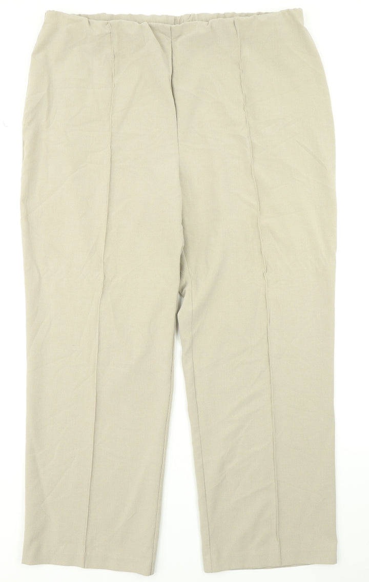 Isle Womens Beige   Trousers  Size 22 L26 in