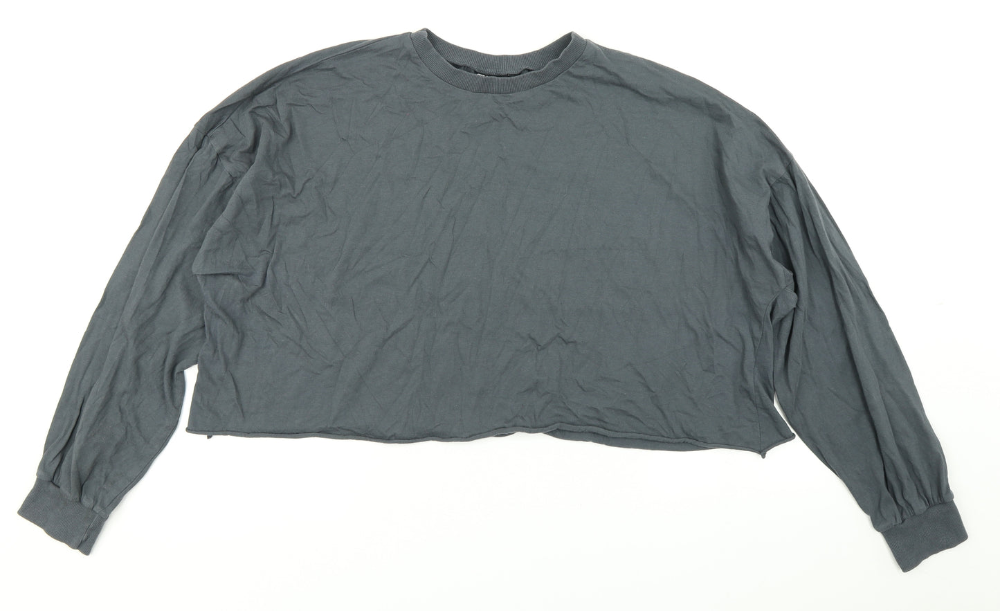 ASOS Womens Grey   Cropped T-Shirt Size 10