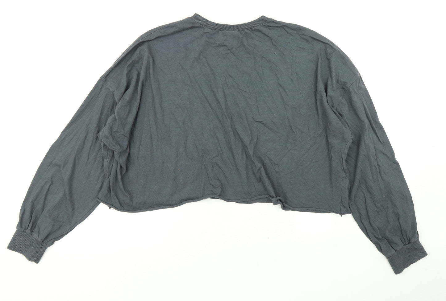 ASOS Womens Grey   Cropped T-Shirt Size 10