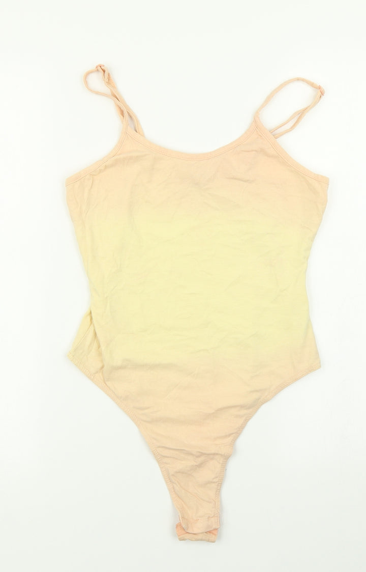 In the Style Womens Orange Ombré Bodysuit One-Piece Size 8