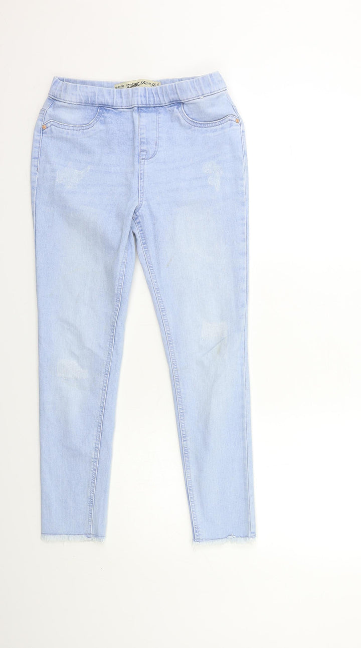 Denim & Co. Girls Blue  Denim Jegging Jeans Size 12 Years