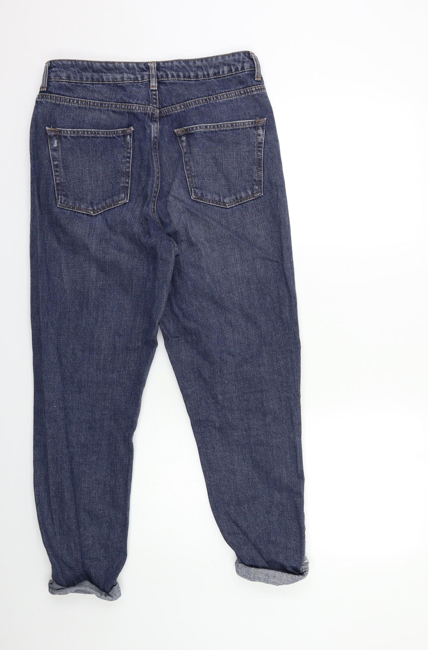 Topshop Womens Blue  Denim Mom Jeans Size 30 in L32 in