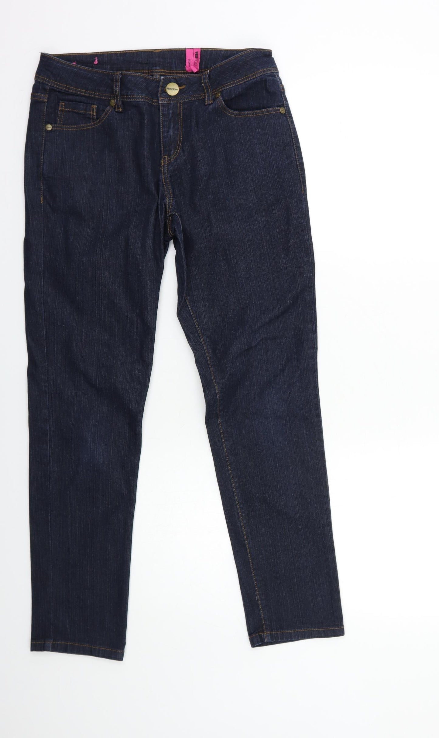 YES YES Womens Blue  Denim Straight Jeans Size 10 L28 in