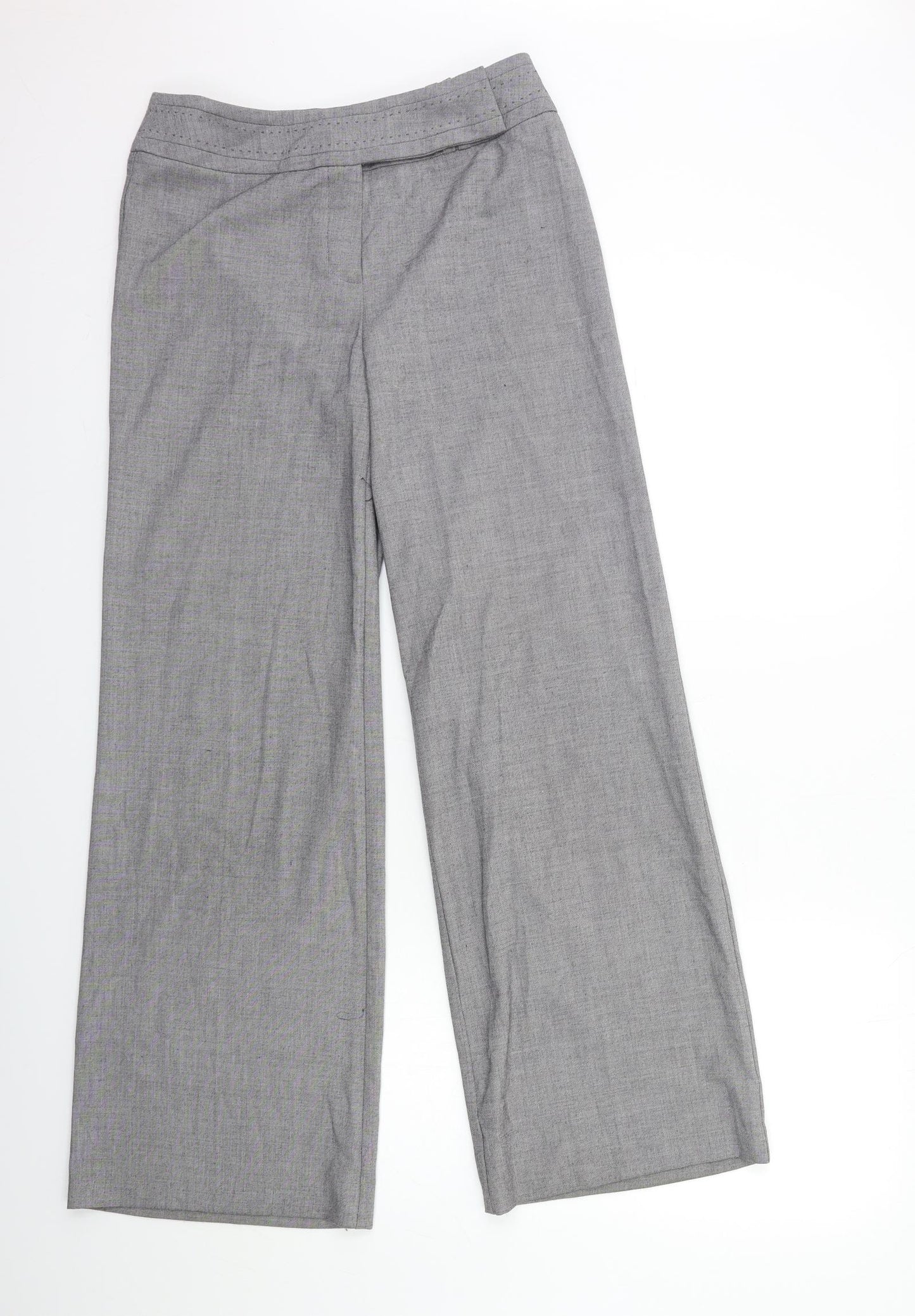 Marks and Spencer Womens Grey   Trousers  Size 8 L31 in