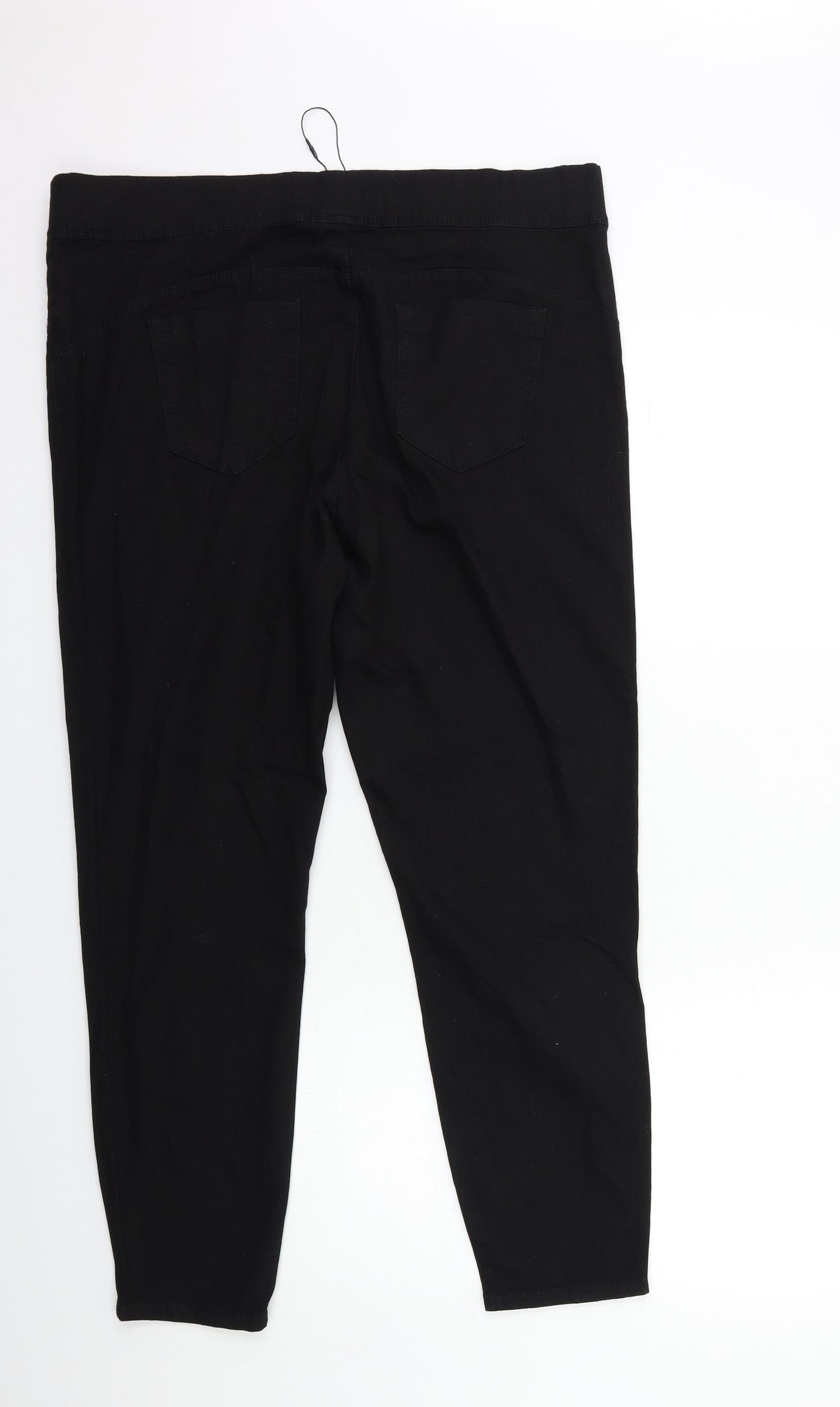 Denim & Co. Womens Black  Denim Jegging Jeans Size 18 L28 in