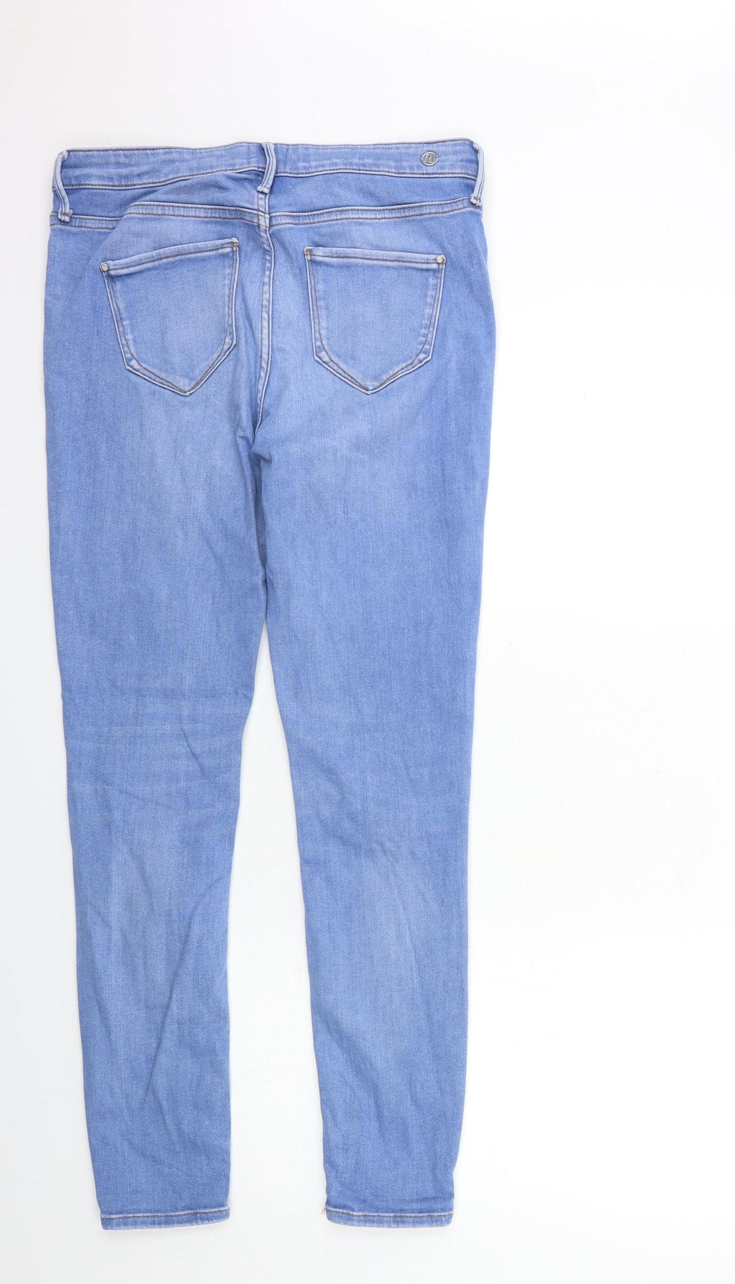 River Island Womens Blue  Denim Skinny Jeans Size 14 L28 in