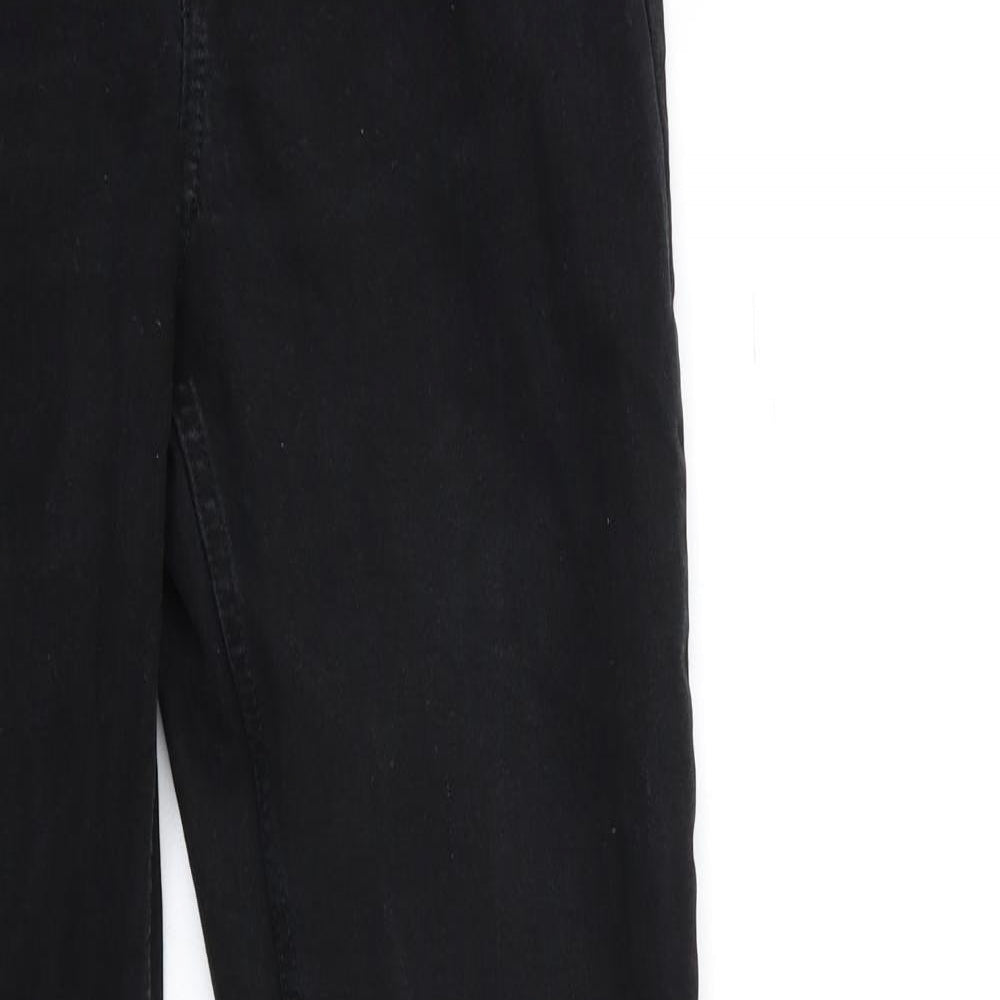 Preworn Mens Black  Denim Straight Jeans Size 30 in L34 in