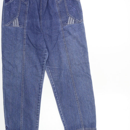 Preworn Womens Blue  Denim Mom Jeans Size 28 in L26 in