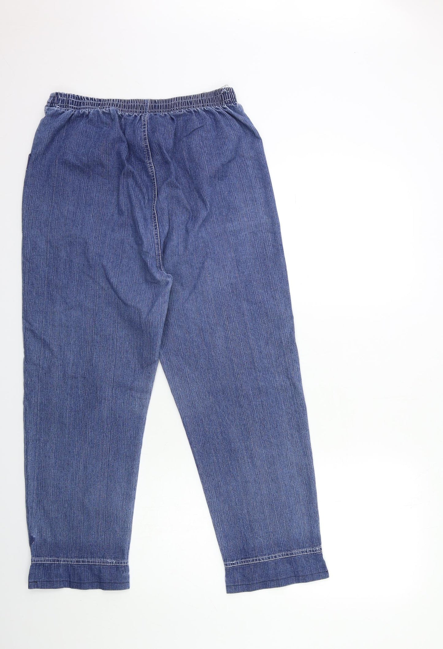 Preworn Womens Blue  Denim Mom Jeans Size 28 in L26 in