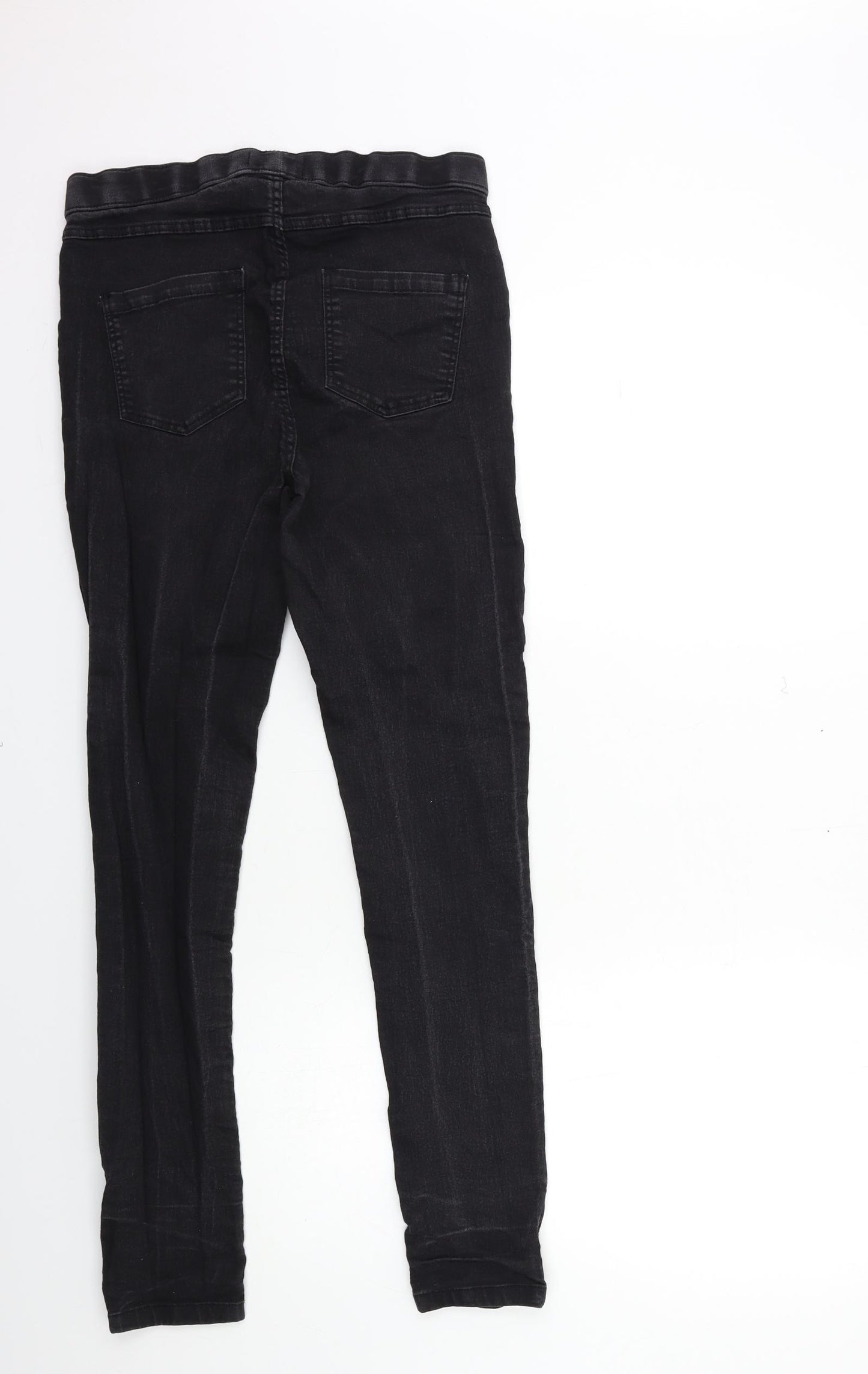R Edition Womens Black  Denim Jegging Jeans Size 10 L30 in