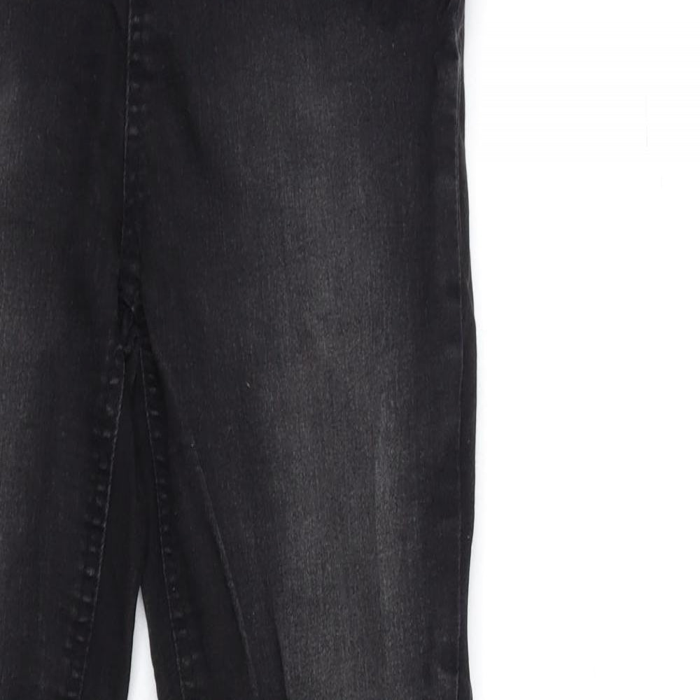 R Edition Womens Black  Denim Jegging Jeans Size 10 L30 in