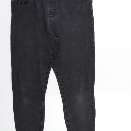 Soon Womens Grey  Denim Jegging Jeans Size 16 L28 in